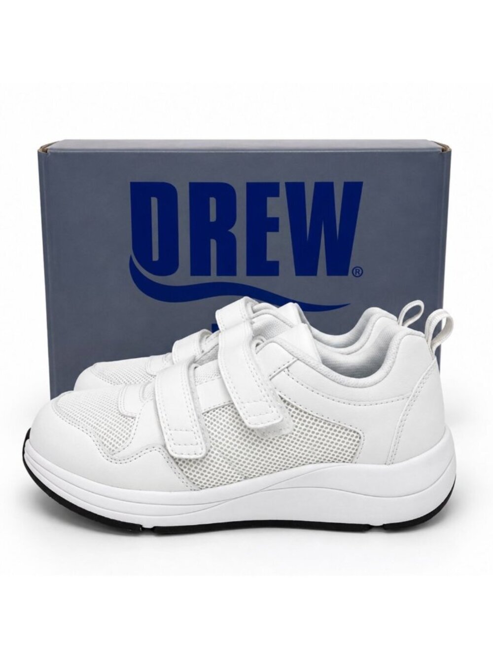 Drew Contessa Double Strap Women's 7.5 Wide Orthopedic Walking Sneakers Shoes